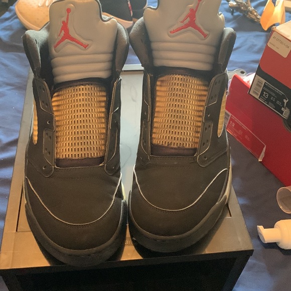 Air Jordan 5 black metallic size 13 - Picture 3 of 4